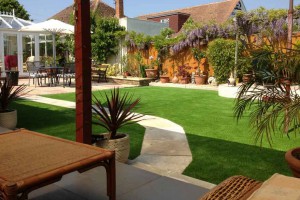 Artificiail grass Residential Landscaping in Dorset, Poole Hampshire and Bournemouth